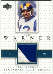 Kurt Warner #LJ-KW Football Cards 2000 Upper Deck Legends Legendary Jerseys Prices
