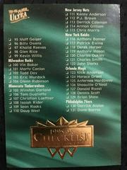 Checklist [Gold Medallion] #199 Basketball Cards 1995 Ultra Prices