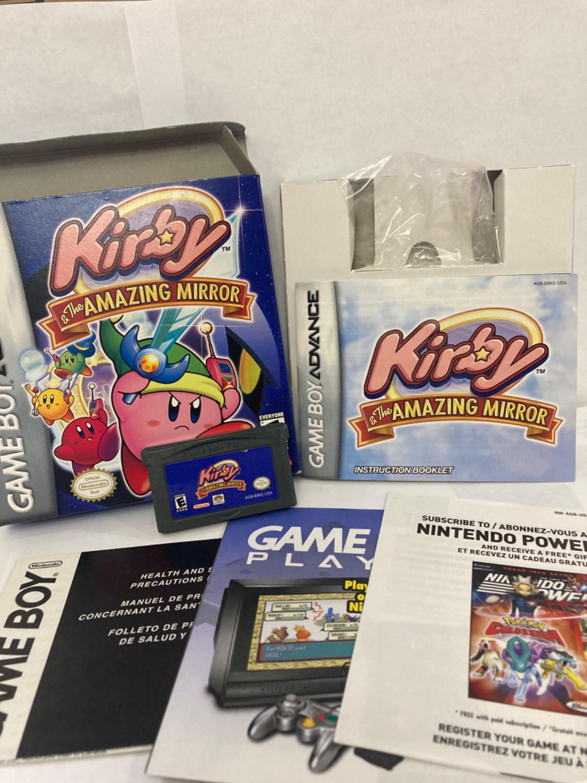 Kirby and the Amazing Mirror Item, Box, and Manual GameBoy Advance