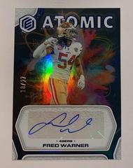 Fred Warner [Cobalt] #AA-FW Football Cards 2022 Panini Elements Atomic Autographs Prices