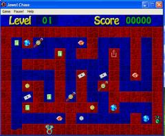 Screencap Of "Jewel Chase" | Microsoft Entertainment Pack: The Puzzle Collection PC Games