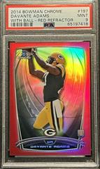 Davante Adams [With Ball Red Refractor] #197 Football Cards 2014 Bowman Chrome Prices