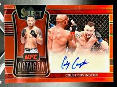 Colby Covington [Red] Ufc Cards 2022 Panini Select UFC Octagon Action Signatures Prices