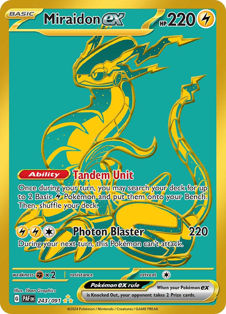 Miraidon ex #243 Pokemon Paldean Fates