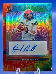 Desmond Ridder [Tie Dye] Football Cards 2022 Panini Select Draft Picks Youth Explosion Signatures Prices