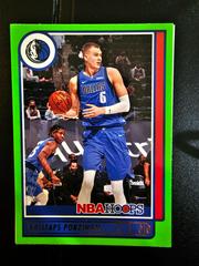 Kristaps Porzingis [Neon Green] #82 Basketball Cards 2021 Panini Hoops Prices