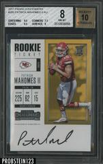 Patrick Mahomes II [Autograph Championship Ticket] #303 Football Cards 2017 Panini Contenders Prices