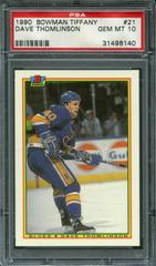 Dave Thomlinson #21 Hockey Cards 1990 Bowman Tiffany Prices