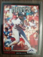 Charlie Hayes #257 Baseball Cards 1993 Panini Donruss Triple Play Prices