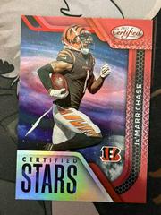 Ja'Marr Chase [Red] Football Cards 2022 Panini Certified Stars Prices