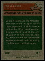 Back | Fall of Saigon Baseball Cards 2024 Topps Heritage News Flashback