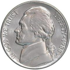 1988 P Coins Jefferson Nickel Prices