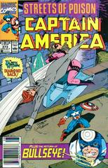 Captain America [Newsstand] #373 (1990) Comic Books Captain America Prices
