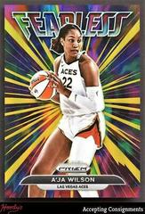 A'ja Wilson [Gold] #2 Basketball Cards 2022 Panini Prizm WNBA Fearless Prices