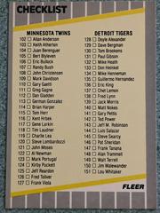 Checklist #102-200 #655 Baseball Cards 1989 Fleer Prices