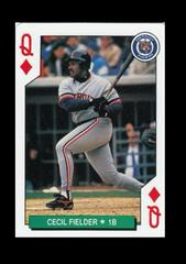 Cecil Fielder, S Queen of Diamonds [Queen of Diamonds] Baseball Cards 1991 U.S. Playing Card All Stars Prices