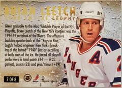 Back | Brian Leetch [Award Winner Con Smythe Trophy] Hockey Cards 1994 Fleer