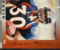 “Autumn Warriors” Top Right Back Of Card | Terrell Davis [Autumn Warriors] Football Cards 1997 Pinnacle X Press