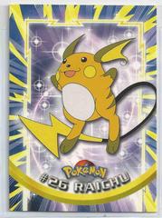 Raichu #26 Pokemon 1999 Topps TV Prices
