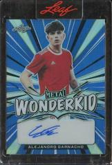 Alejandro Garnacho [Prismatic Blue] Soccer Cards 2022 Leaf Metal Wonderkid Autographs Prices