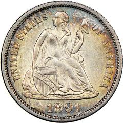 1891 Coins Seated Liberty Dime Prices