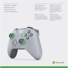 Box Back | Xbox One Gray & Green Wireless Controller Xbox One