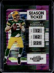 Aaron Rodgers [Purple Pulsar] #7 Football Cards 2021 Panini Contenders Optic Prices