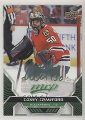 Corey Crawford [Green Script] #2 Hockey Cards 2020 Upper Deck MVP Prices
