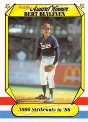 Bert Blyleven Baseball Cards 1987 Fleer Award Winners Prices