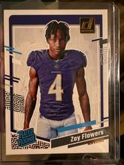 Zay Flowers #9 Football Cards 2023 Panini Donruss Rated Rookies Portrait Prices