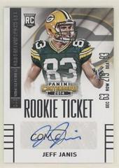 Jeff Janis [Seat Autograph] #140 Football Cards 2014 Panini Contenders Prices
