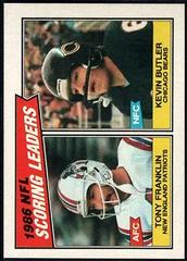 T.Franklin, K.Butler [Scoring Leaders] Football Cards 1987 Topps Prices