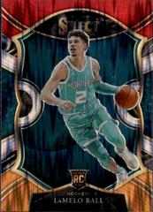 LaMelo Ball [Red White Orange Flash] Basketball Cards 2020 Panini Select Prices