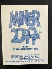Manual | Miner 2049er Atari 400