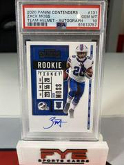 Zack Moss [Team Helmet Autograph] #131 Football Cards 2020 Panini Contenders Prices