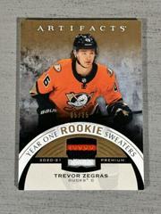 Trevor Zegras #RS-TZ Hockey Cards 2021 Upper Deck Artifacts Year One Rookie Sweaters Prices