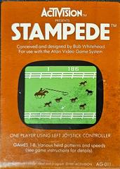 Cartridge (Front) | Stampede Atari 2600