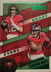 Mike Evans, Tom Brady [Emerald] Football Cards 2022 Panini Contenders Touchdown Tandems Prices