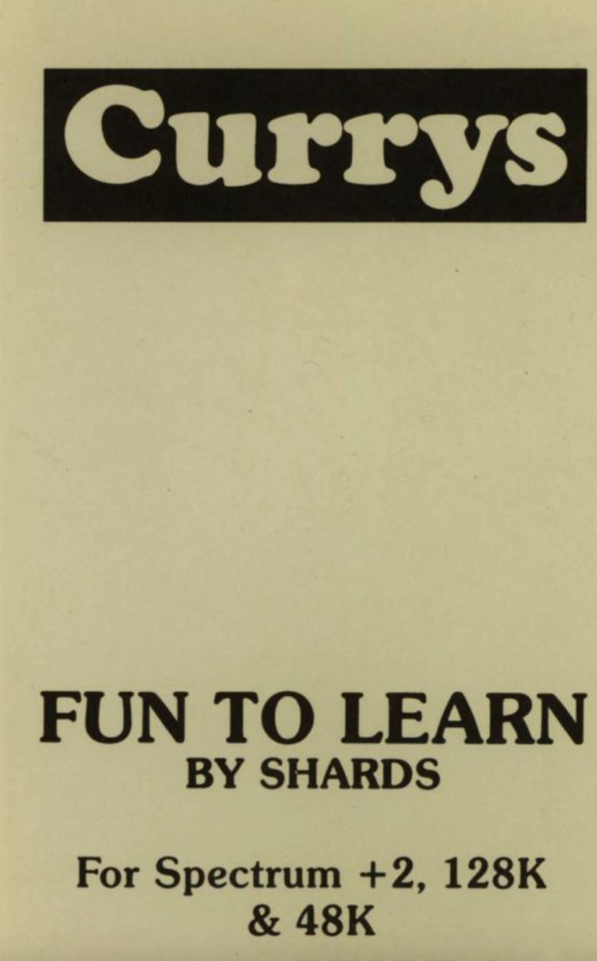 Fun to Learn [Currys] Prices ZX Spectrum Compare Loose, CIB & New Prices