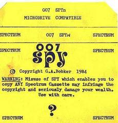 007 Spy [Spyn] ZX Spectrum Prices
