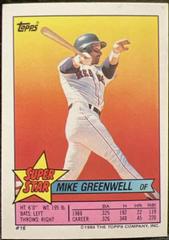Mike Greenwell Baseball Cards 1989 Topps Stickercards Blank Back Prices