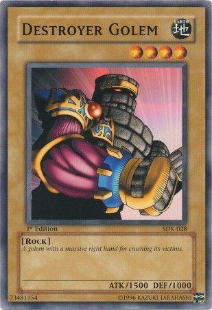 Destroyer Golem [1st Edition] SDK-028 YuGiOh Starter Deck: Kaiba