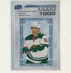 Matt Boldy [1000] Hockey Cards 2022 Upper Deck Population Count Prices
