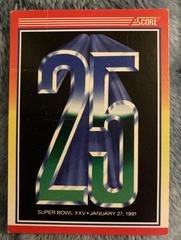 Super Bowl 25 | Super Bowl Wrap Football Cards 1990 Panini Score