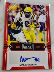 Malik Nabers [Red] Football Cards 2022 Leaf Draft Autographs Prices