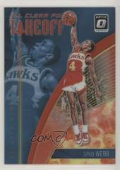 Spud Webb [Red] Basketball Cards 2018 Panini Donruss Optic All Clear for Takeoff Prices