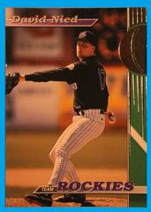 David Nied #1 Baseball Cards 1993 Stadium Club Rockies Prices