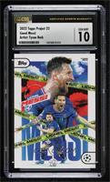 Lionel Messi by Tyson Beck #LMTB-2 Soccer Cards 2022 Topps Project 22 Prices