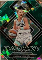 Sabrina Ionescu [Green Ice] Basketball Cards 2022 Panini Prizm WNBA Emergent Prices