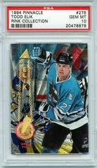 Todd Elik [Rink Collection] Hockey Cards 1994 Pinnacle Prices
